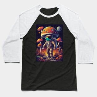 Psychedelic Dj Astronaut - Catsondrugs.com - astronaut, space, stars, galaxy, nasa, cool, planets, funny, universe, astros, astronomy, trippy, surreal, asteroidday, planet Baseball T-Shirt